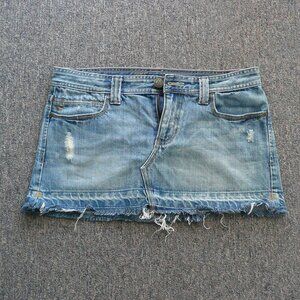 Abercrombie and Fitch Women's Distressed Jean skirt size 4